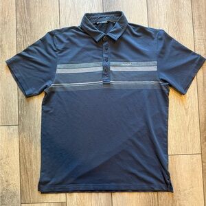 Travis Mathew Men’s Large Blue Polo Shirt with Modern Design